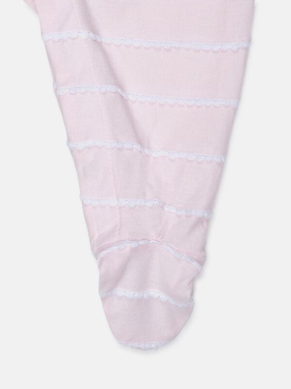 Front Opening Babysuit With Mock Cardigan image number 3